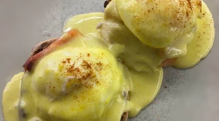 Eggs Benedict over Smoked Salmon
