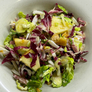shaved brussels sprouts and radicchio salad - robs little kitchen