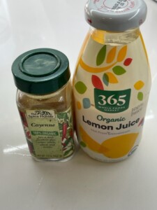 cayenne and lemon juice - robs little kitchen