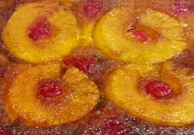 pineapple upside down cake recipe square - robs little kitchen
