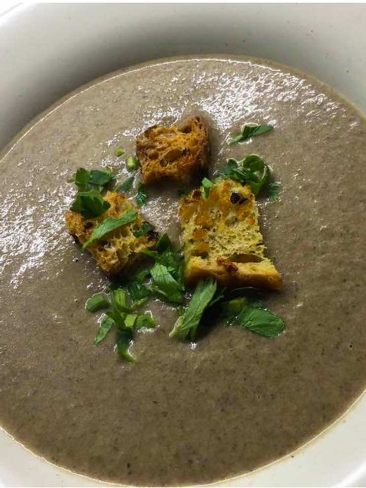 Vegan Cream of Mushroom Soup