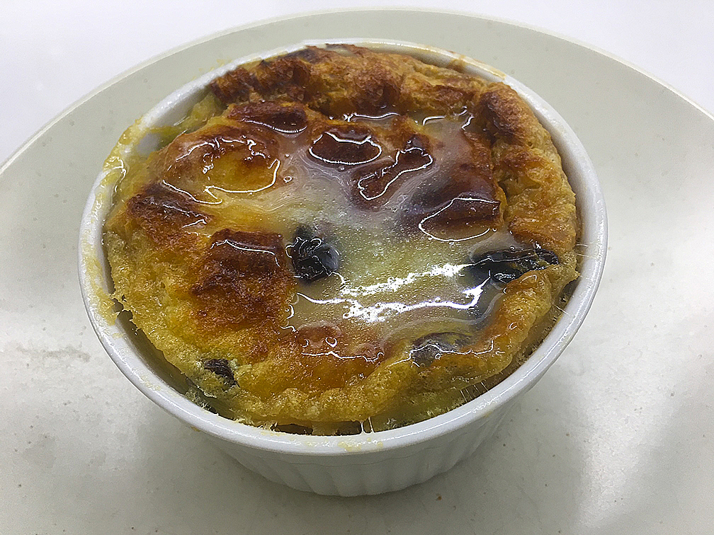 Mini Brioche Bread Puddings with Bourbon Glaze