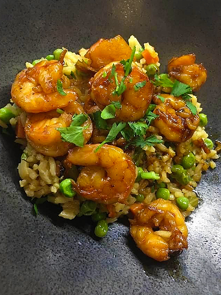browned butter honey garlic shrimp - robs little kitchen