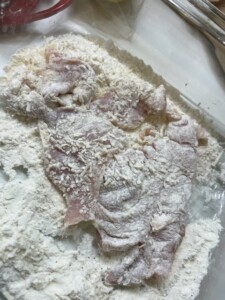 chicken piccata dredged - robs little kitchen