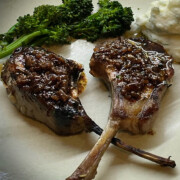grilled lamb chops with balsamic reduction - robs little kitchen