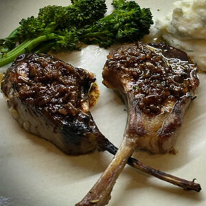 grilled lamb chops with balsamic reduction - robs little kitchen