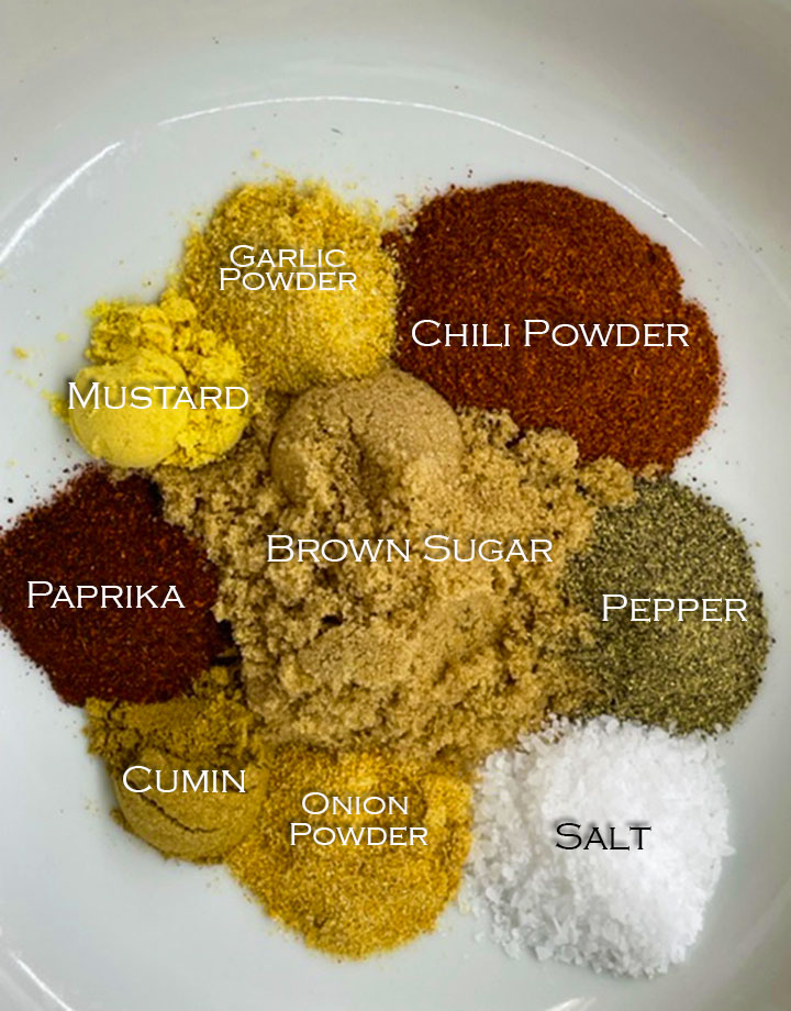 bbq rub ingredients - robs little kitchen