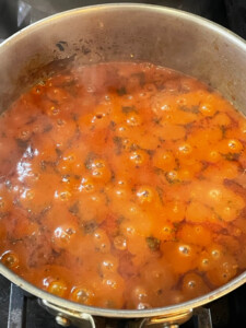 bouillabaisse simmering - robs little kitchen