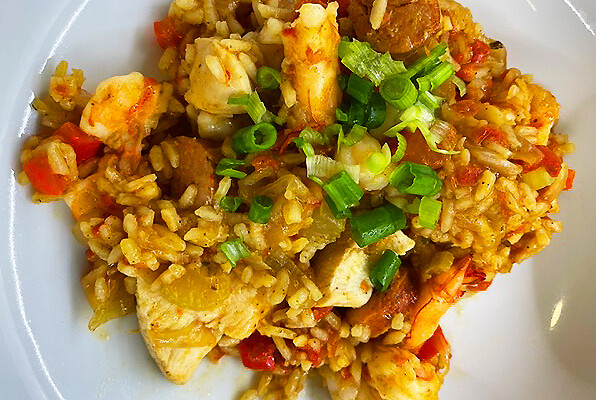 Chicken, Sausage and Shrimp Jambalaya