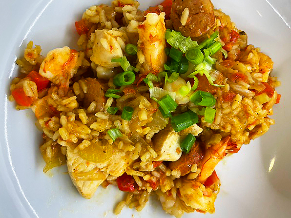 Chicken, Sausage and Shrimp Jambalaya
