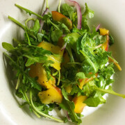arugula, nectarine and burrata salad - robs little kitchen